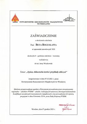 Opłata Adiacencka teoria i przykłady obliczeń